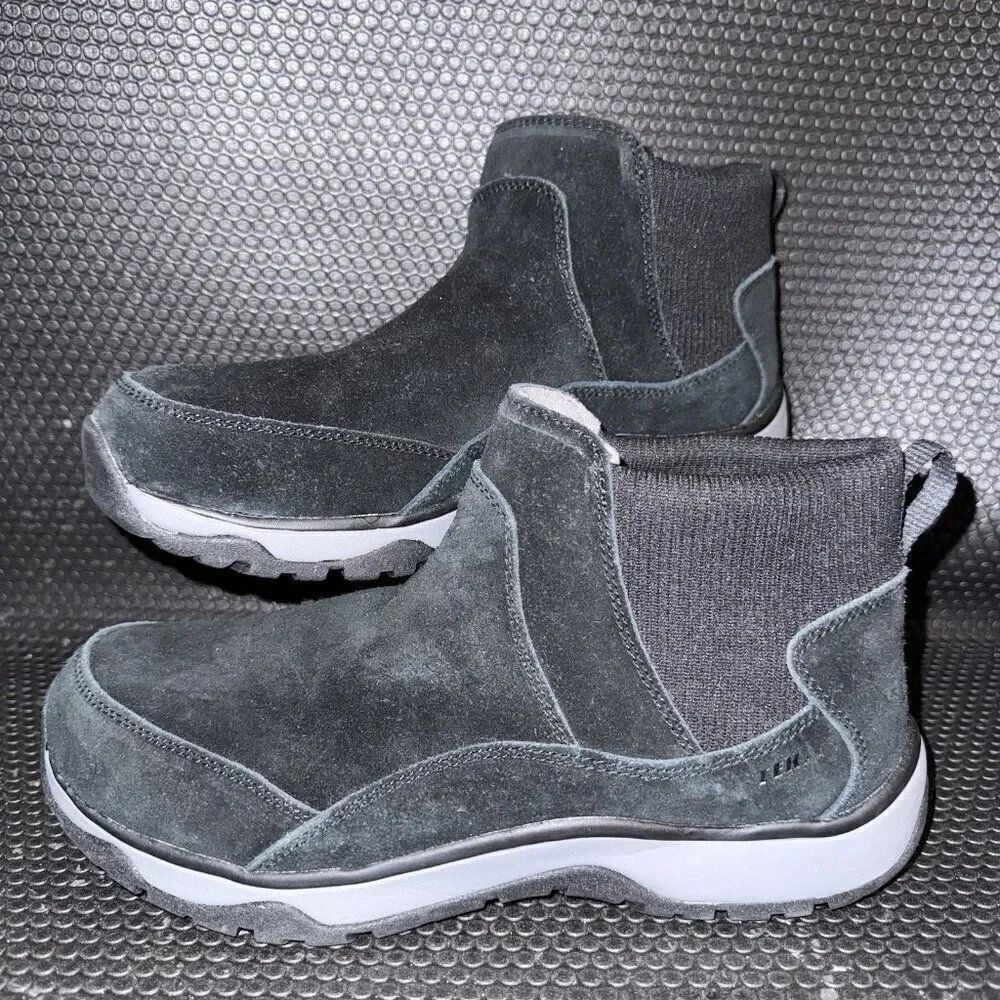 L.L. Bean Tek 2.5 Boots Black Suede Pull On Winter Casual Shoes Women’s Size 11